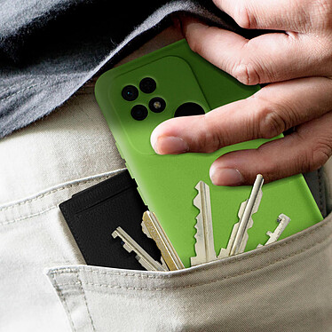 Avizar Coque pour Xiaomi Redmi 10C Silicone Semi-rigide Finition Soft-touch Fine  vert pas cher