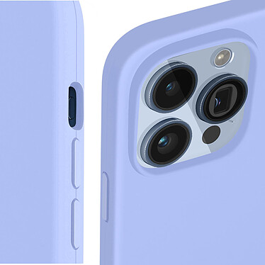 Acheter Avizar Coque pour iPhone 15 Pro Max Silicone Semi-rigide Finition Douce au Toucher Fine  Lavande