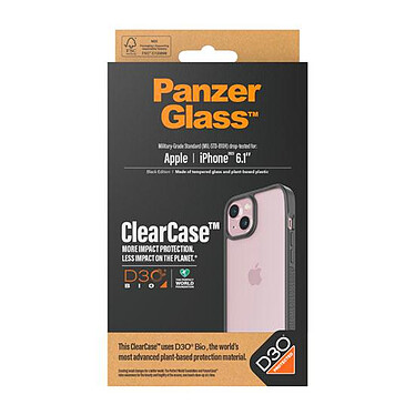 Avis PanzerGlass Coque ClearCase D3O pour iPhone 15