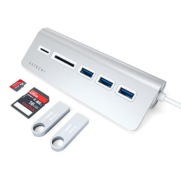 Satechi Multiports USB-C Aluminium Argent pas cher