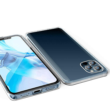 Evetane Coque iPhone 12 Pro Max (6,7 pouces) 360° intégrale protection avant arrière silicone transparente Motif pas cher