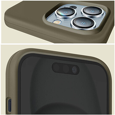 Acheter Moxie Coque pour iPhone 15 Pro Max Semi-rigide Intérieur Microfibre Gris Foncé