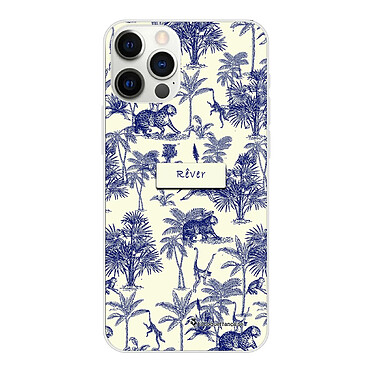 LaCoqueFrançaise Coque iPhone 12/12 Pro silicone transparente Motif Botanic Rêve ultra resistant