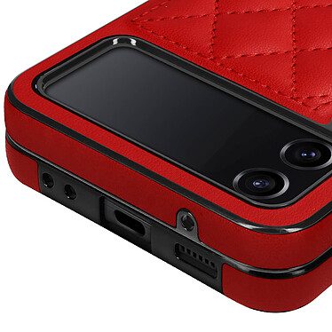 Acheter Avizar Coque pour Samsung Z Flip 4 Rhombique Rigide Série Rhombus Chic  rouge
