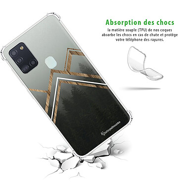 Avis LaCoqueFrançaise Coque Samsung Galaxy A21S anti-choc souple angles renforcés transparente Motif Trio Forêt