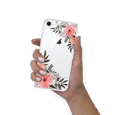 Avis Evetane Coque iPhone 7/8/ iPhone SE 2020/ 2022 silicone transparente Motif Fleurs roses ultra resistant