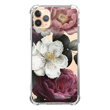 LaCoqueFrançaise Coque iPhone 11 Pro anti-choc souple angles renforcés transparente Motif Fleurs roses