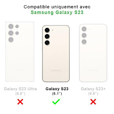 Avis Evetane Coque Samsung Galaxy S23 360° intégrale Protection avant et arrière silicone transparente Motif