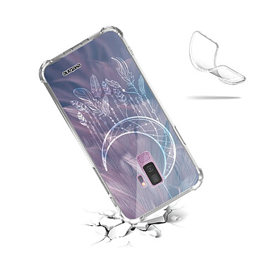 Acheter Evetane Coque Samsung Galaxy S9 Plus anti-choc souple angles renforcés transparente Motif Lune Attrape Rêve