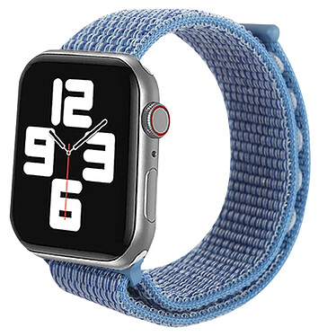 Avizar Bracelet pour Apple Watch 41mm et 40mm et 38 mm Nylon Tissé bleu roi Ajustable par Scratch