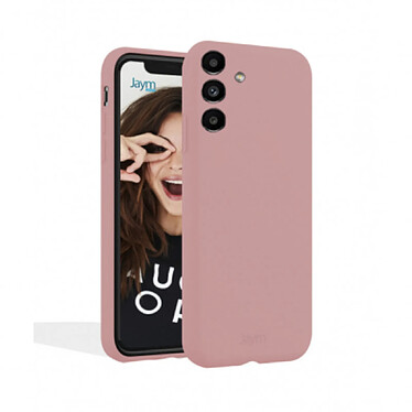 Jaym Coque pour Samsung Galaxy A14 5G Premium Silicone Microfibre Rose