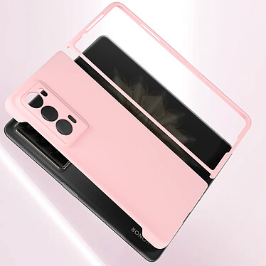 Avis Avizar Coque pour Honor Magic V2 Rigide Fin Soft Touch Caméra Protégée Rose Poudré