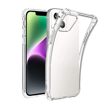 Evetane Coque iPhone 14 Anti-Chocs avec Bords Renforcés en silicone transparente Motif