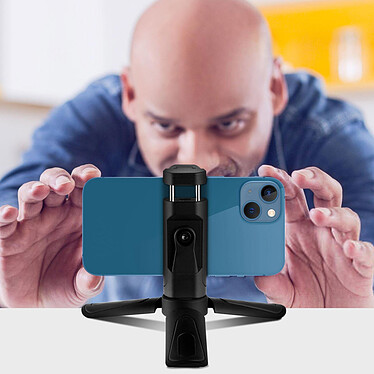 Avis 4smarts Mini Trépied Bureau Smartphone Rotatif Perche Selfie Compact Stable  Noir