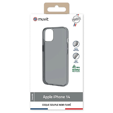 Avis Muvit Coque pour iPhone 14 Souple et Anti-rayures Noir