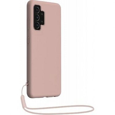 BigBen Connected Coque pour Samsung Galaxy A32 5G en Silicone avec dragonne assortie Rose