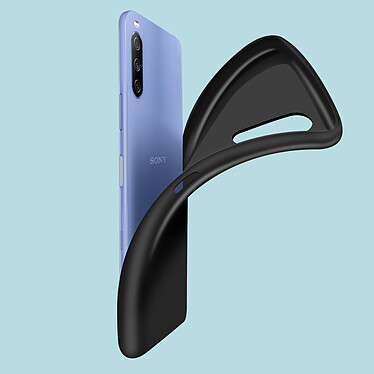 Acheter Avizar Coque Sony Xperia 10 III Résistante Silicone Flexible Fine Légère Noir