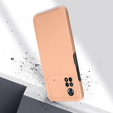 Avis Avizar Coque pour Xiaomi Poco X4 Pro 5G Intégrale Arrière Rigide Transparent et Avant Souple  rose gld