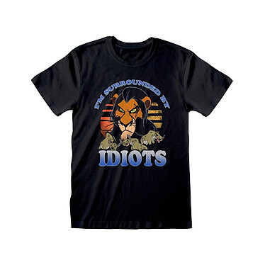Le Roi lion - T-Shirt Surrounded By Idiots - Taille M