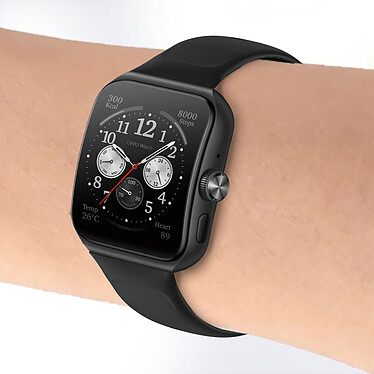 Avis Avizar Bracelet pour Oppo Watch 3 Pro Silicone Soft-Touch Sange à Trous  noir