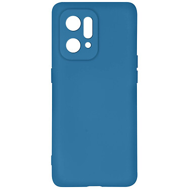 Avizar Coque pour Oppo Find X5 Silicone Semi-rigide Finition Soft-touch Fine  Bleu