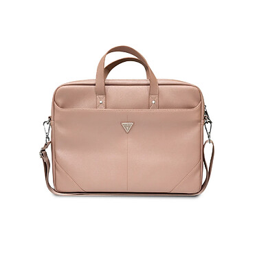 Guess Sacoche pour Ordinateur Portable 16'' Modèle Saffiano Rose