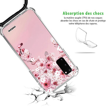 Avis Evetane Coque cordon Samsung Galaxy S20 Dessin Cerisier