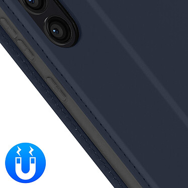 Avizar Étui pour Samsung Galaxy S23 FE Porte-carte Support Vidéo Clapet Magnétique  Bleu Nuit pas cher