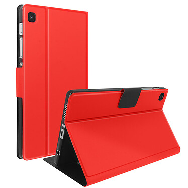Étui Samsung Galaxy Tab A7 Lite Clapet Porte-cartes Fonction Support Vidéo Rouge