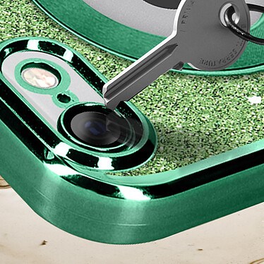 Avis Avizar Coque pour iPhone 6 et 6s Paillette Amovible Silicone Gel  Vert