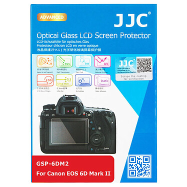 JJC Vitre de protection LCD Compatible avec CANON 6D MARK II