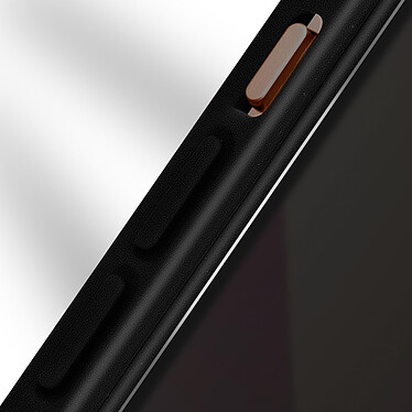 Avizar Coque iPhone 13 Mini Dos Plexiglas Avant Polymère Coins Renforcés Contour Noir pas cher