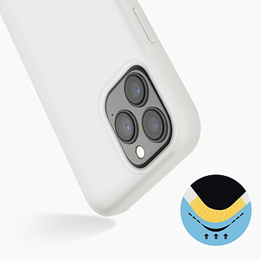 Avis Avizar Coque iPhone 13 Pro Silicone Semi-rigide Finition Soft-touch blanc