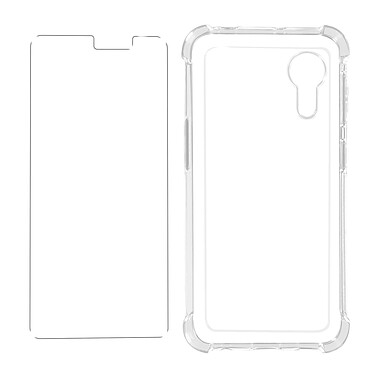 Avizar Pack Protection Samsung Galaxy Xcover 5 Coque Souple et Verre Trempé transparent