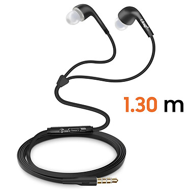 Acheter LinQ Écouteurs Jack 3.5mm Intra-auriculaires Microphone Boutons Contrôle Noir