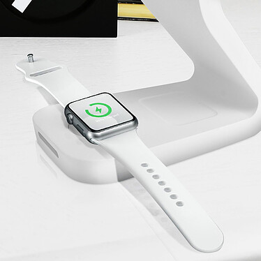 Avizar Dock de Charge 3 en 1 iPhone MagSafe, AirPods et Apple Watch Support Vidéo  Blanc pas cher