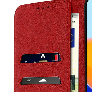 Acheter Avizar Housse Xiaomi Redmi Note 11 Pro Plus Clapet Portefeuille Fonction Support Vidéo rouge Chesterfield
