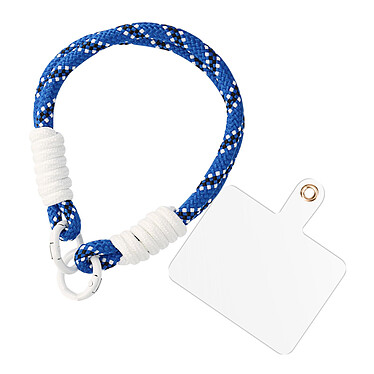 Avizar Bracelet pour téléphone Lanière courte Nylon Bleu