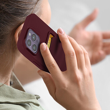 Avis Avizar Coque pour iPhone 14 Pro Silicone Souple Porte-carte Fine Légère  violet