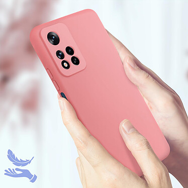 Acheter Avizar Coque pour Xiaomi Redmi Note 11 Pro Plus Silicone Semi-rigide Finition Soft-touch Fine  rose