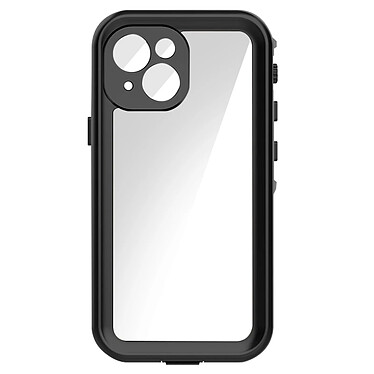 Redpepper Coque Intégrale pour iPhone 13 Waterproof IP68  Contour Noir