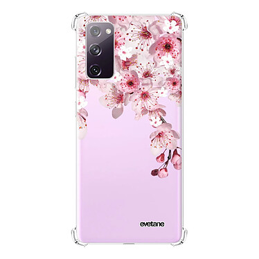 Evetane Coque Samsung Galaxy S20 FE anti-choc souple angles renforcés transparente Motif Cerisier