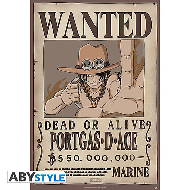 One Piece -  Poster Wanted Ace (91,5 X 61 Cm)