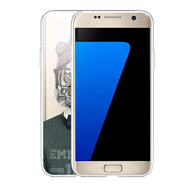 Avis Evetane Coque Samsung Galaxy S7 360 intégrale transparente Motif Tigre Fashion Tendance