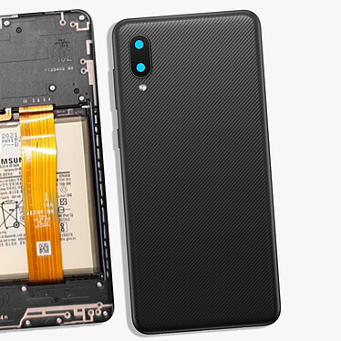 Clappio Cache Batterie pour Samsung Galaxy A02 avec Lentille Caméra  Noir pas cher