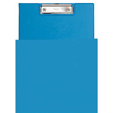 MAUL Porte-bloc à rabat en carton plastifié A4 bleu