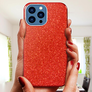 Acheter Avizar Coque iPhone 13 Pro Paillette Amovible Silicone Semi-rigide rouge