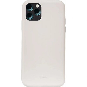 PURO Coque pour iPhone 11 Pro Icon Semi-rigide en Silicone Gris clair