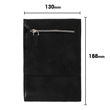 Acheter Avizar Sacoche bandoulière smartphone sac rabat magnétique vintage - Noir