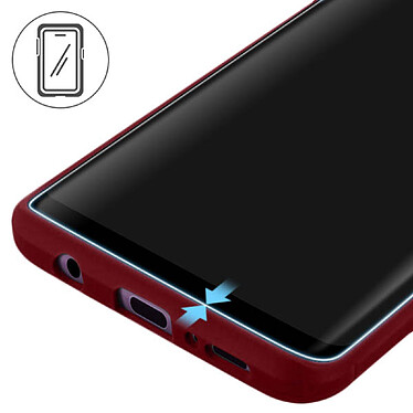 Avis Avizar Film Galaxy S9 Coque Friendly Protection verre trempé incurvés Noirs